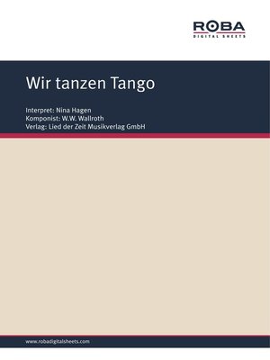 cover image of Wir tanzen Tango